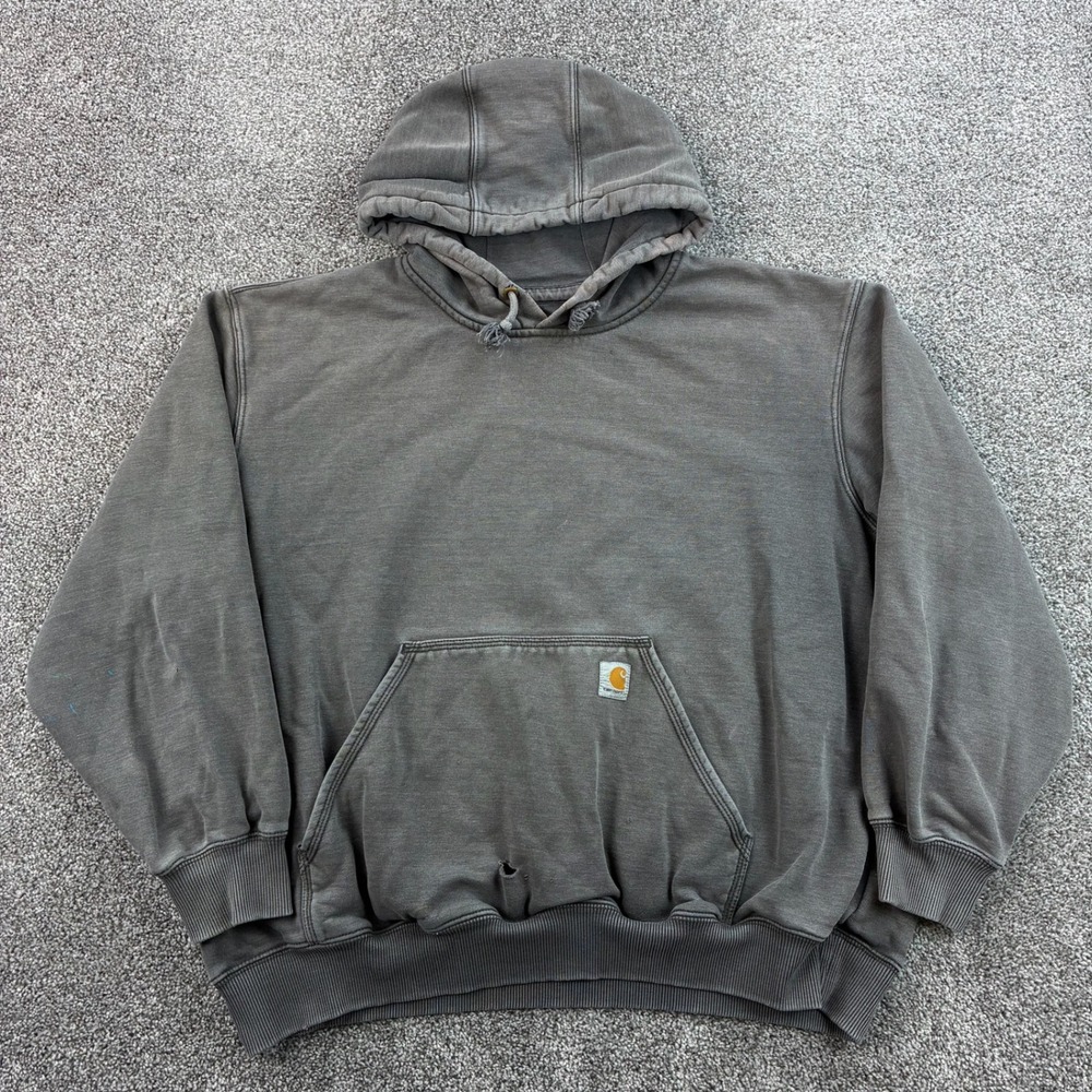 Carhartt Rain Defender Hoodie Mens 2XL Gray Paxton Heavyweight 100615